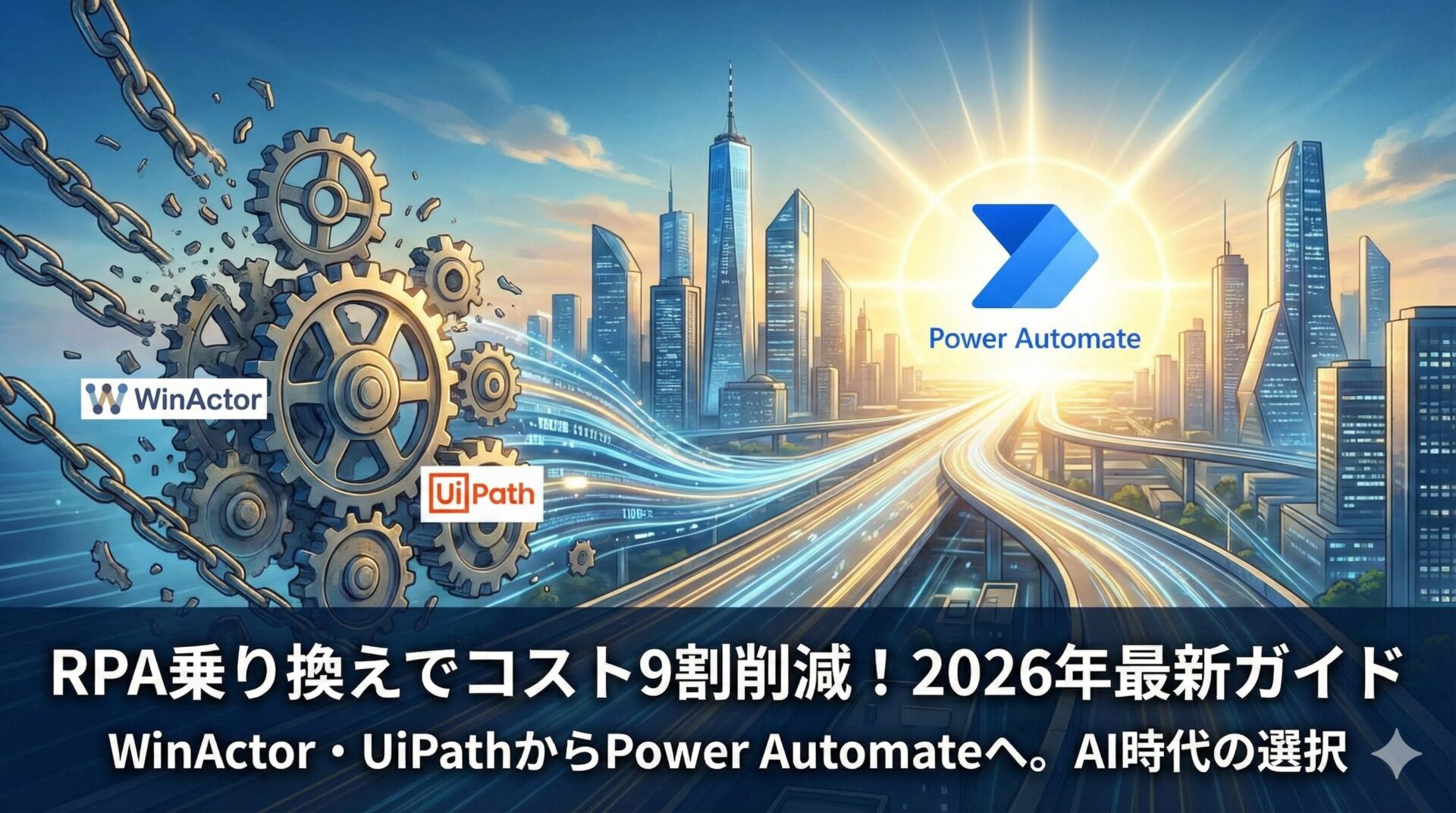 【RPA製品比較】WinActor・UiPathからPower Automateへ！RPA乗り換えでコスト9割削減を実現する全手法