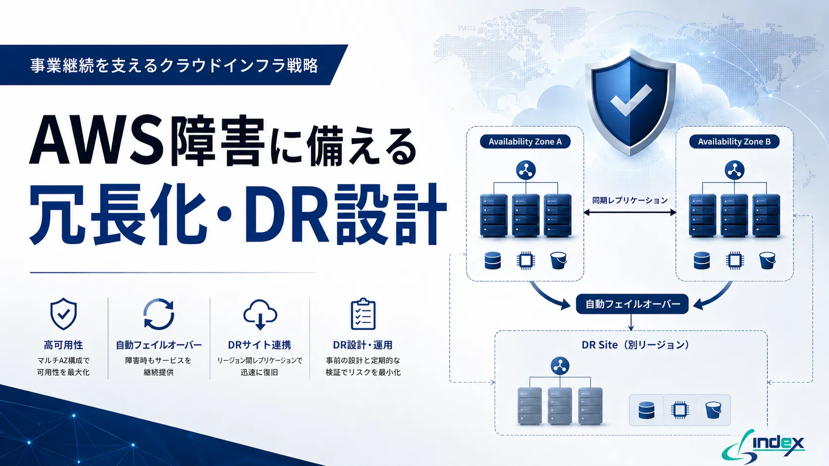 AWS障害に備えるには？マルチAZ・リージョン冗長化・DR設計で可用性を高める方法【2026年版】